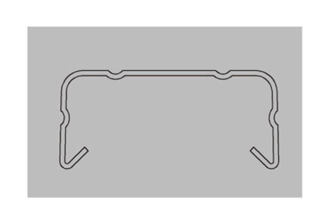 吸顶龙骨 30×12×0.7mm-全屋整装集成配件抗菌吊顶效果图