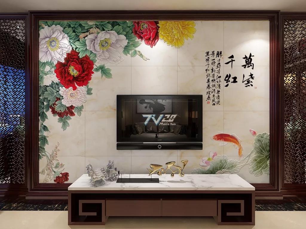 极具艺术的电视背景墙，颜值爆表